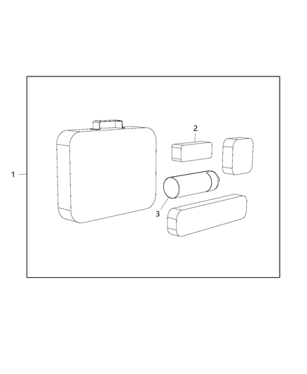 2018 Jeep Cherokee Emergency Kit Diagram