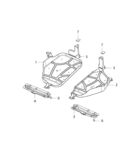 2015 Jeep Cherokee Fuel Tank Skid Plate Diagram