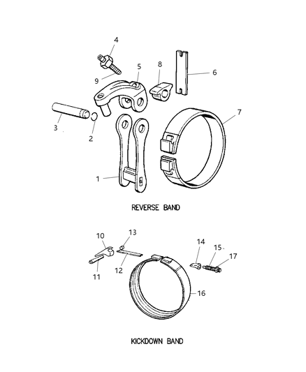 1997 Dodge Ram Van Bands Diagram 3