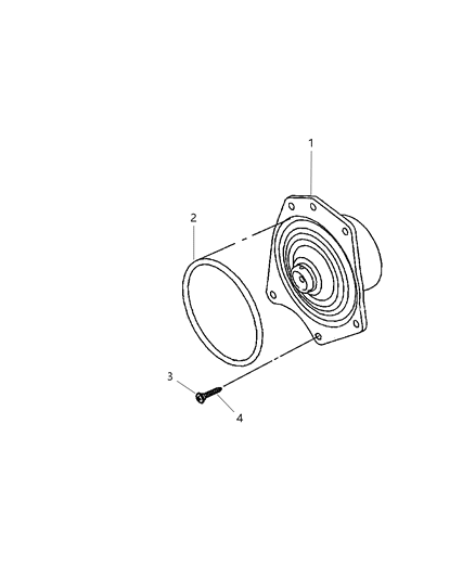 1999 Dodge Intrepid Water Pump & Related Parts Diagram