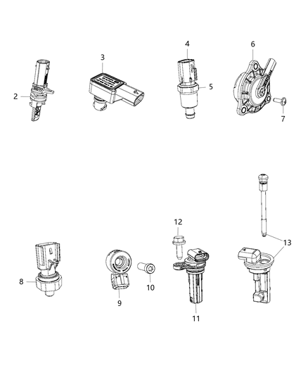 2015 Ram ProMaster 3500 Sensors, Engine Diagram 2