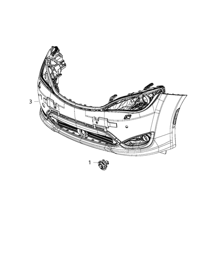 2020 Chrysler Voyager Lamps, Fog Diagram