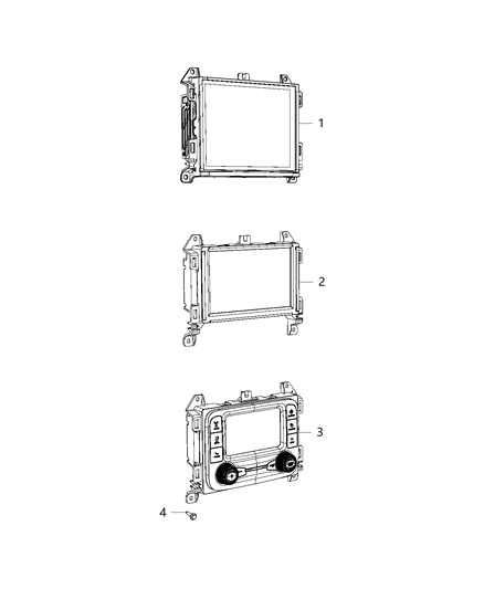 2018 Jeep Wrangler Radio-Multi Media Diagram for 68297543AE