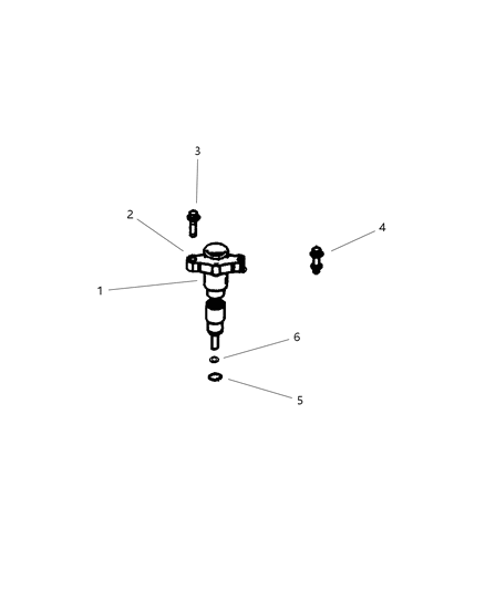 2002 Dodge Ram 2500 Clamp-Injector Diagram for 5011886AA