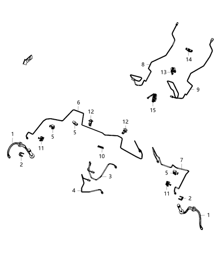 2017 Jeep Cherokee Line-Brake Diagram for 68232599AA