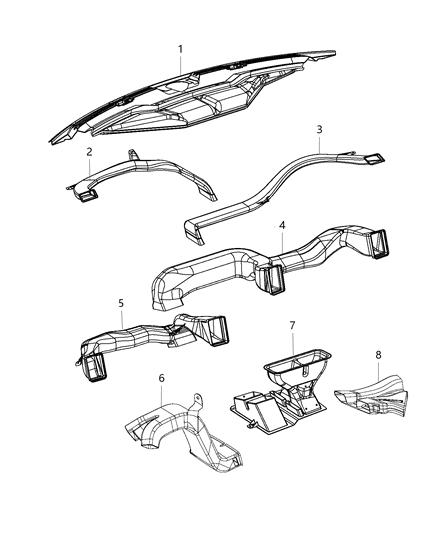 2017 Ram 4500 Ducts Front Diagram