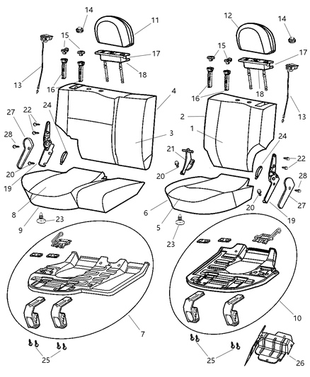 2000 Jeep Grand Cherokee Rear Seat Diagram 3