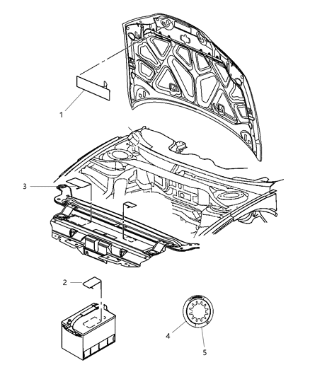 2019 Ram 1500 Label-Vehicle Emission Control In Diagram for 68406477AA