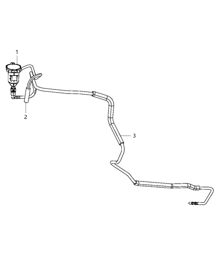 2009 Jeep Wrangler Emission Control Vacuum Harness Diagram