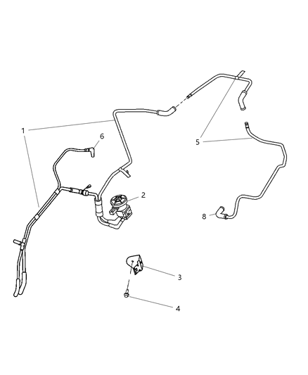 2005 Dodge Neon Emission Control Vacuum Harness Diagram 1