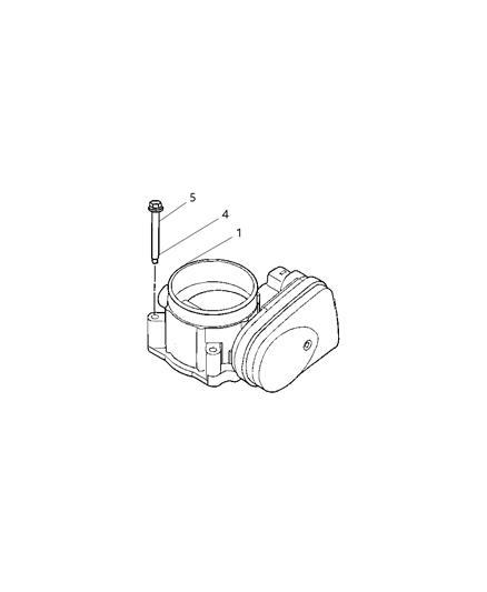 2008 Jeep Grand Cherokee Throttle Body & Related Diagram