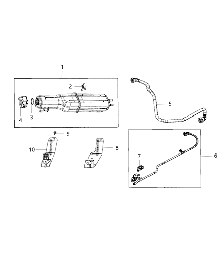 2017 Ram ProMaster 2500 Bracket-Vapor CANISTER Diagram for 52029517AB