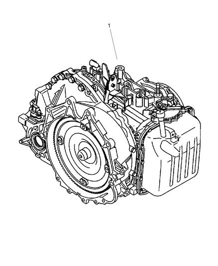 2004 Dodge Stratus Transaxle Assembly Diagram 1