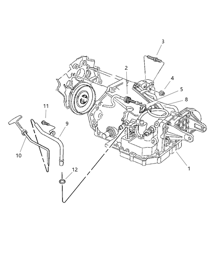 2000 Chrysler Concorde Transaxle Mounting & Miscellaneous Parts Diagram