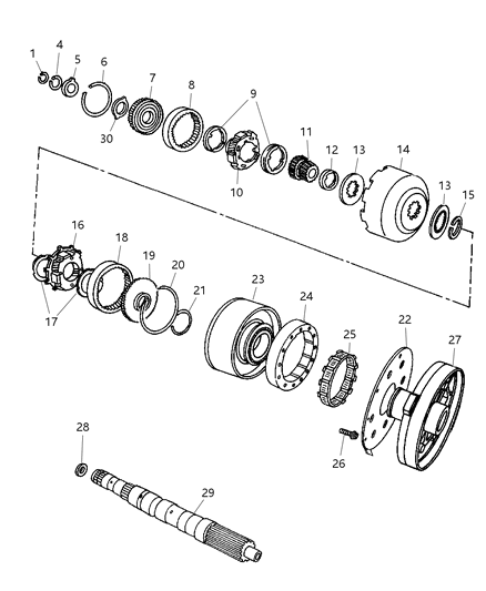 1998 Jeep Grand Cherokee Gear Train Diagram