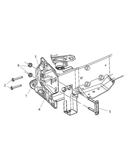 2013 Ram 4500 Tow Hooks, Front Diagram