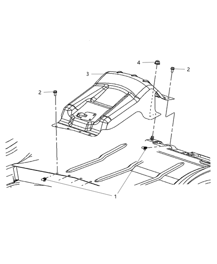 2006 Chrysler 300 Bracket Assy. - Jack Diagram