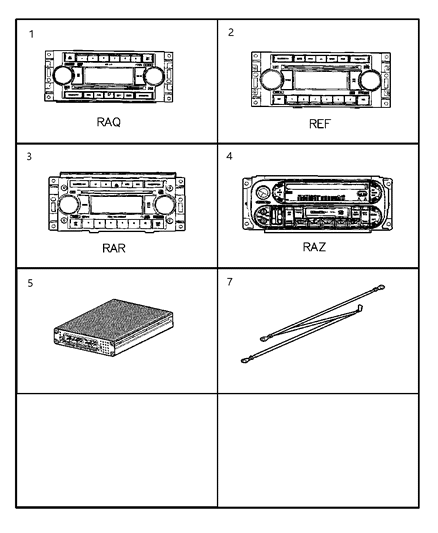 2004 Dodge Durango Amplifier-Radio Diagram for 56043163AD