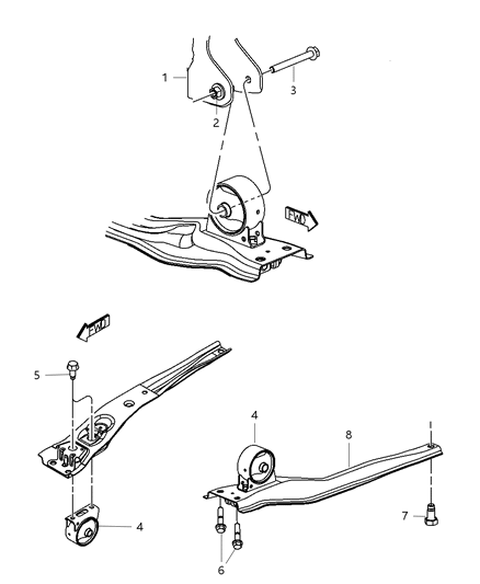 2010 Dodge Caliber Engine Mounting Diagram 13