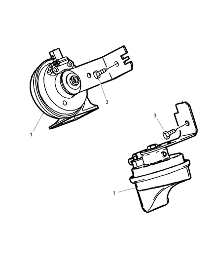 2003 Dodge Ram Van Horn Diagram