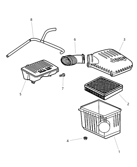 2000 Jeep Grand Cherokee Air Cleaner Diagram 3