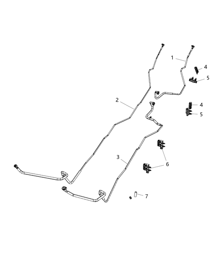 2018 Ram 5500 Fuel Lines, Front Diagram 2