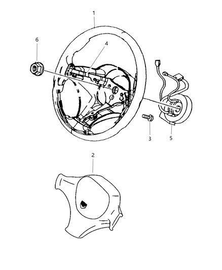 2001 Dodge Viper Steering Wheel Diagram