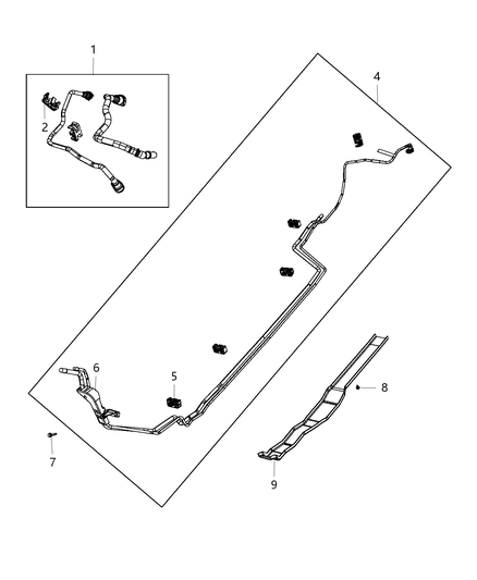 2016 Dodge Dart Tube-Fuel Supply And Return Diagram for 68080863AG