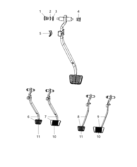 2007 Dodge Nitro Pedal, Brake Diagram