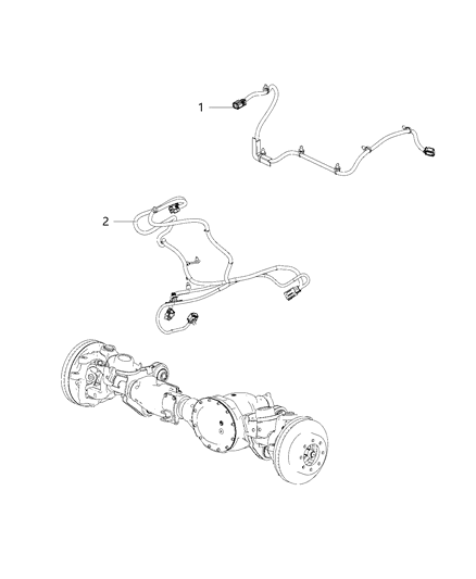2019 Ram 2500 Wiring-Jumper Diagram for 68403933AD