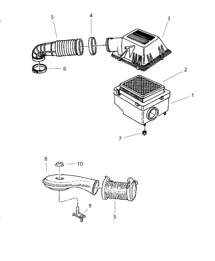 1998 Jeep Grand Cherokee Air Cleaner Diagram