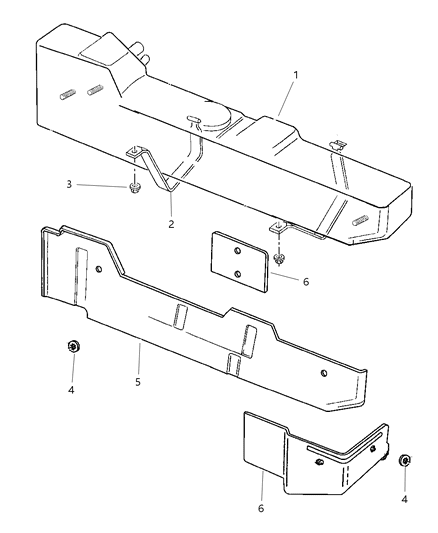 2002 Dodge Ram 2500 Quad & Club Cab Fuel Tank Diagram