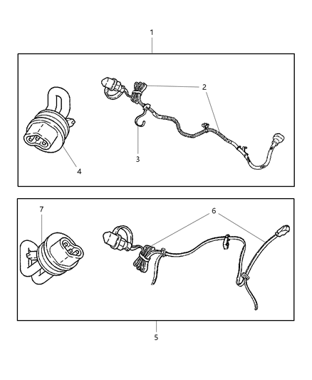 2002 Jeep Liberty Heater-Engine Block Heater Diagram for 56041974AA