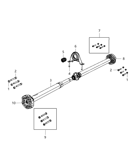 2012 Chrysler 300 Shaft - Drive Diagram 2