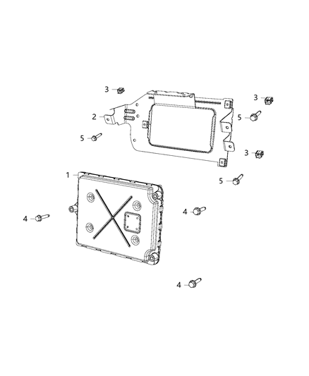 2019 Dodge Grand Caravan Module, Powertrain Control Diagram