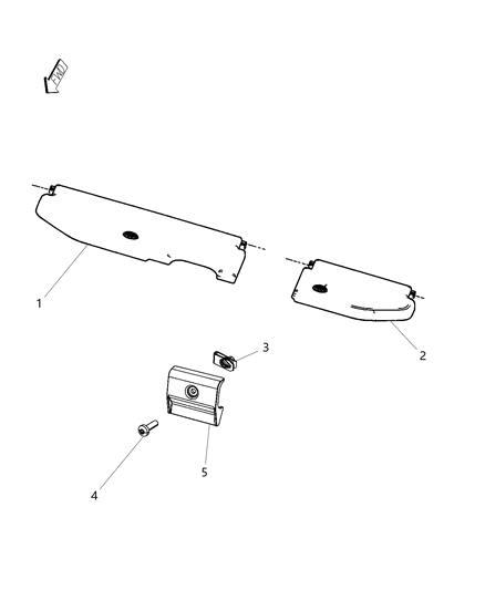 2014 Ram 3500 Floor Cargo Storage Diagram