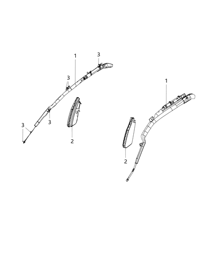 2020 Ram 3500 Air Bags, Side Diagram