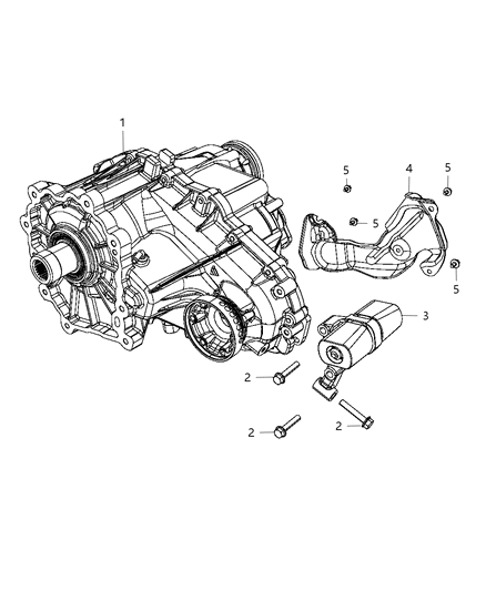 2013 Dodge Durango Transfer Case Assembly & Identification Diagram