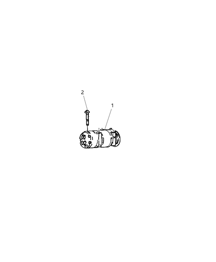 2000 Jeep Cherokee Clutch-A/C Compressor Diagram for 5015314AA