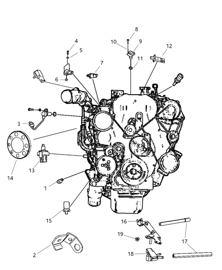 2011 Jeep Liberty Sensor-Differential Pressure Diagram for 56044587AB