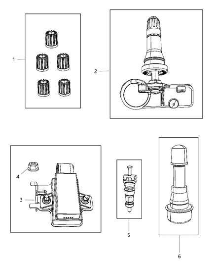 2010 Dodge Ram 1500 Tire Monitoring System Diagram