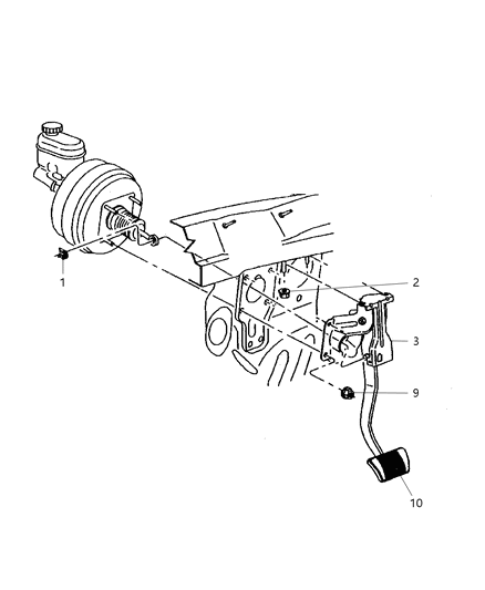 2004 Jeep Grand Cherokee Brake Pedals Diagram