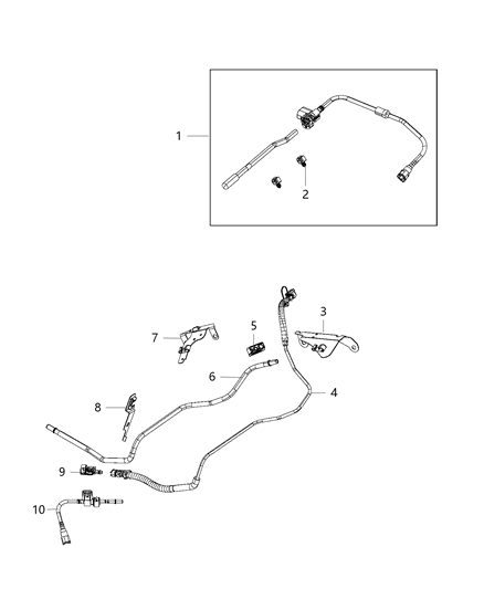 2013 Ram 1500 Tube-Fuel Vapor Diagram for 68171145AB