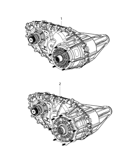 2019 Ram 3500 Transfer Case Assembly Diagram 2