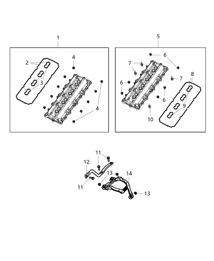 2020 Ram 1500 New Style Cylinder Head Covers Diagram 3