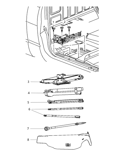 2015 Ram 1500 Jack Assembly Diagram