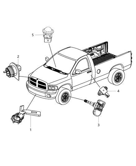 2012 Ram 2500 Sensors Body Diagram