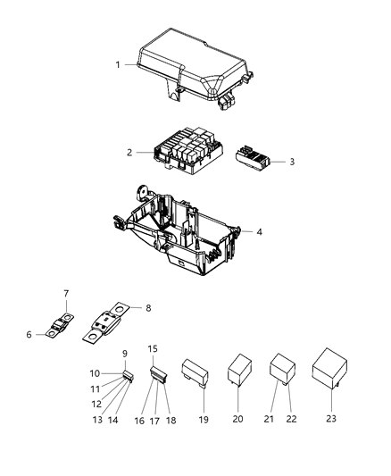 2012 Dodge Dart Power Distribution Center Diagram