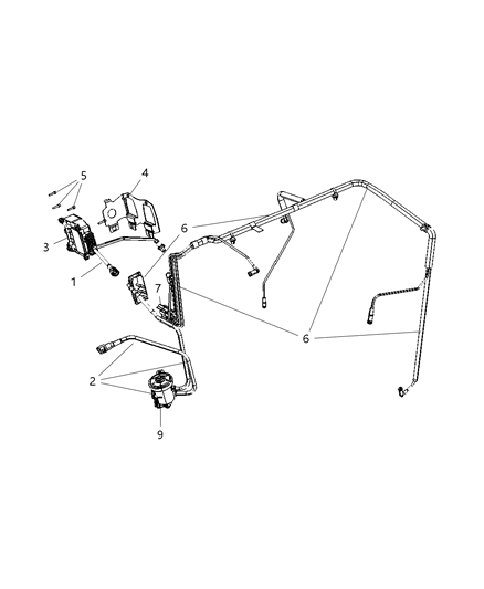 2009 Dodge Caliber Emission Control Vacuum Harness Diagram