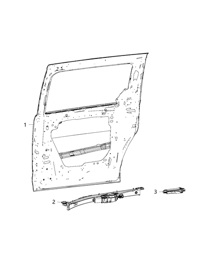 2018 Dodge Grand Caravan Module, Sliding Door Control Diagram